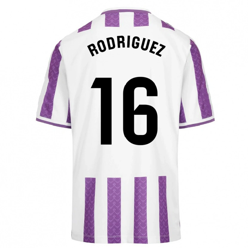 Danxen Hombre Camiseta Gabriel Rodríguez #16 Morado Blanco 1ª Equipación 2025/26 La Camisa México