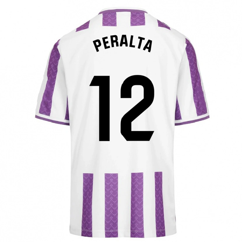 Danxen Hombre Camiseta Fernando Peralta #12 Morado Blanco 1ª Equipación 2025/26 La Camisa México