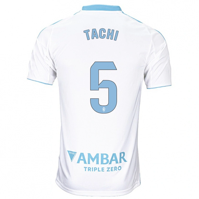 Danxen Hombre Camiseta Tachi #5 Blanco Celeste 1ª Equipación 2025/26 La Camisa México