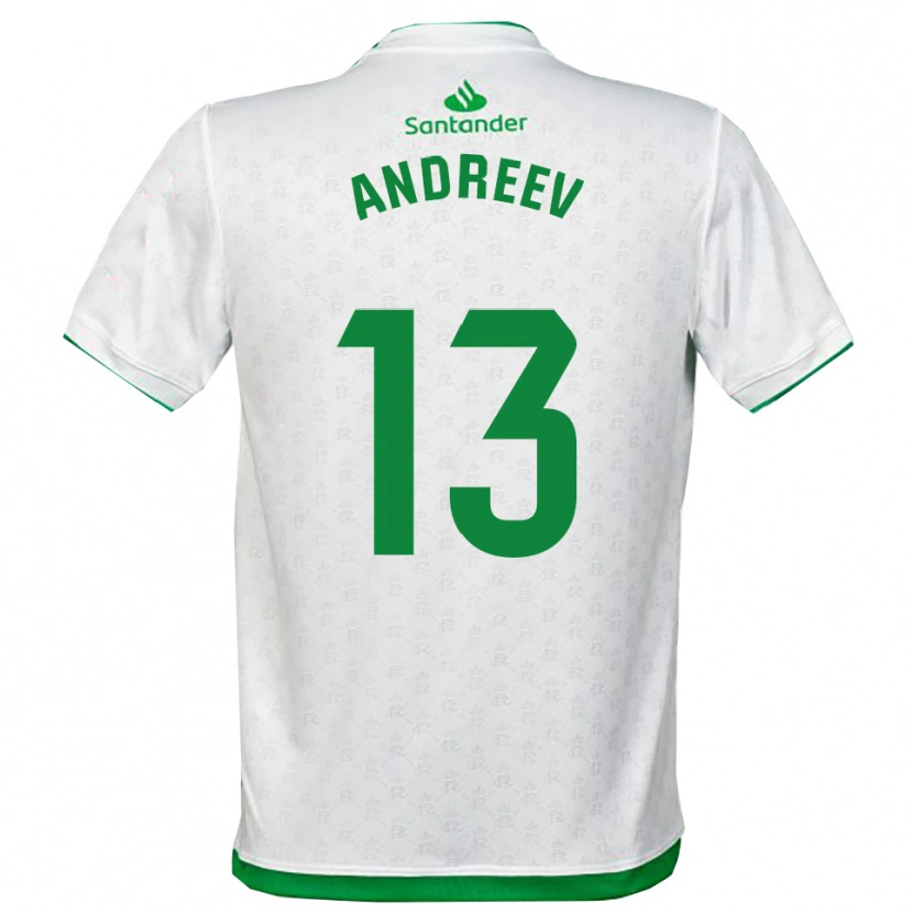 Danxen Hombre Camiseta Plamen Andreev #13 Verde Blanco 1ª Equipación 2025/26 La Camisa México