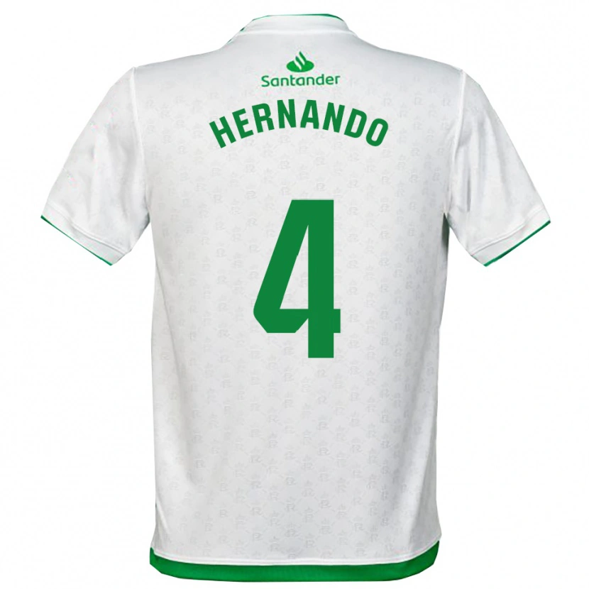 Danxen Hombre Camiseta Manu Hernando #4 Verde Blanco 1ª Equipación 2025/26 La Camisa México