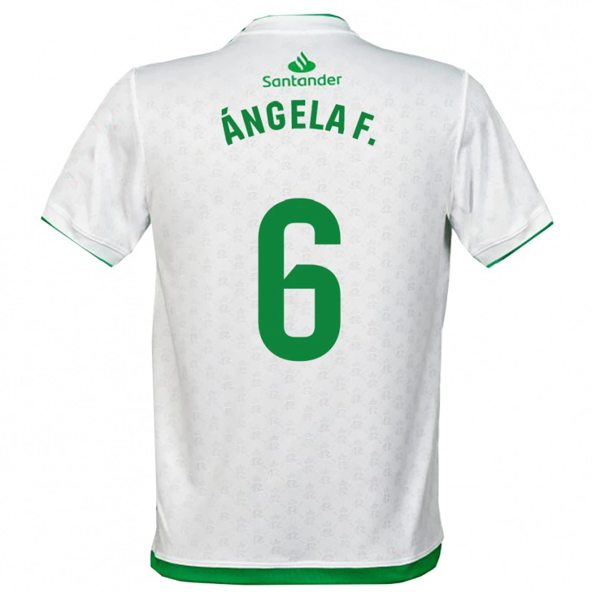 Danxen Hombre Camiseta Ángela Fernández Fraile #6 Verde Blanco 1ª Equipación 2025/26 La Camisa México