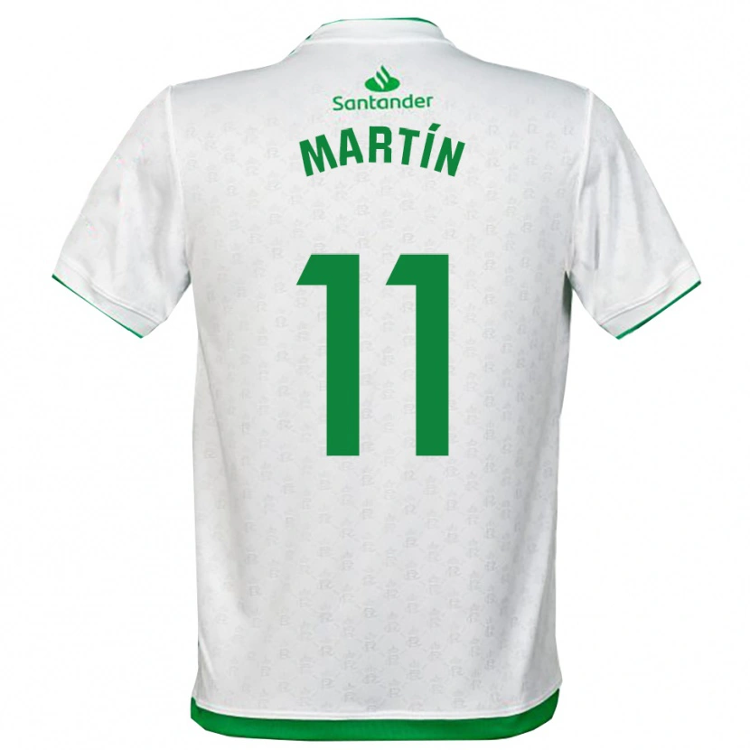 Danxen Hombre Camiseta Andrés Martín #11 Verde Blanco 1ª Equipación 2025/26 La Camisa México