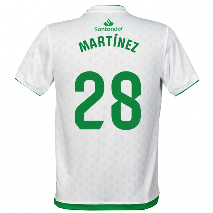 Danxen Hombre Camiseta Sergio Martínez #28 Verde Blanco 1ª Equipación 2025/26 La Camisa México
