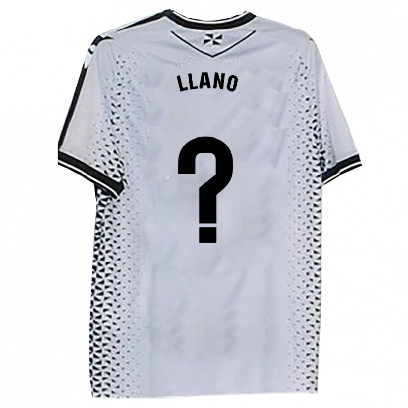 Danxen Hombre Camiseta Guillermo Llano #0 Blanco Negro 1ª Equipación 2025/26 La Camisa México