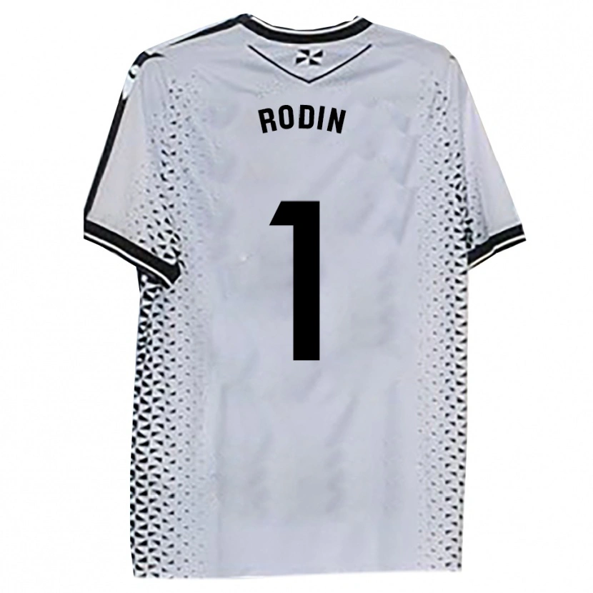 Danxen Hombre Camiseta Antonio Rodin #1 Blanco Negro 1ª Equipación 2025/26 La Camisa México