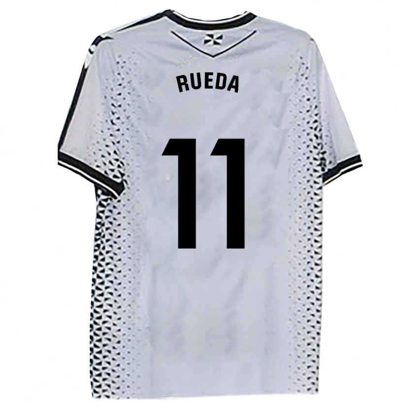 Danxen Hombre Camiseta Adri Rueda #11 Blanco Negro 1ª Equipación 2025/26 La Camisa México