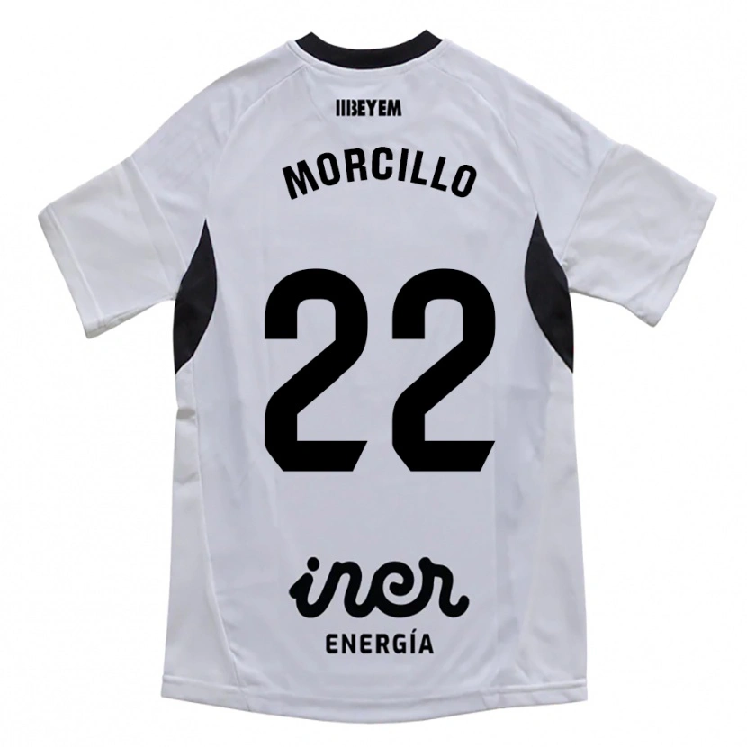 Danxen Hombre Camiseta Jon Morcillo #22 Blanco Morado 1ª Equipación 2025/26 La Camisa México