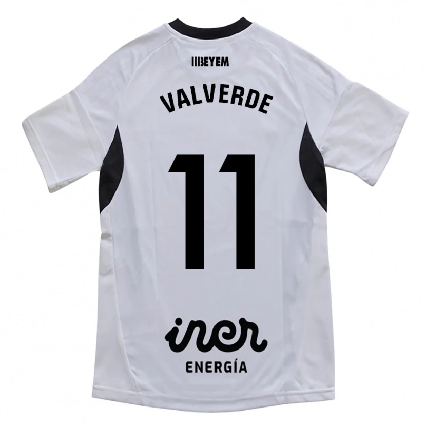 Danxen Hombre Camiseta Victor Valverde #11 Blanco Morado 1ª Equipación 2025/26 La Camisa México