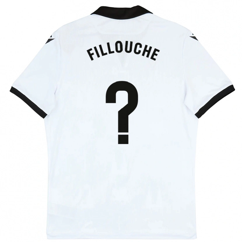 Danxen Hombre Camiseta Salvador Fillouche #0 Blanco Negro 1ª Equipación 2025/26 La Camisa México
