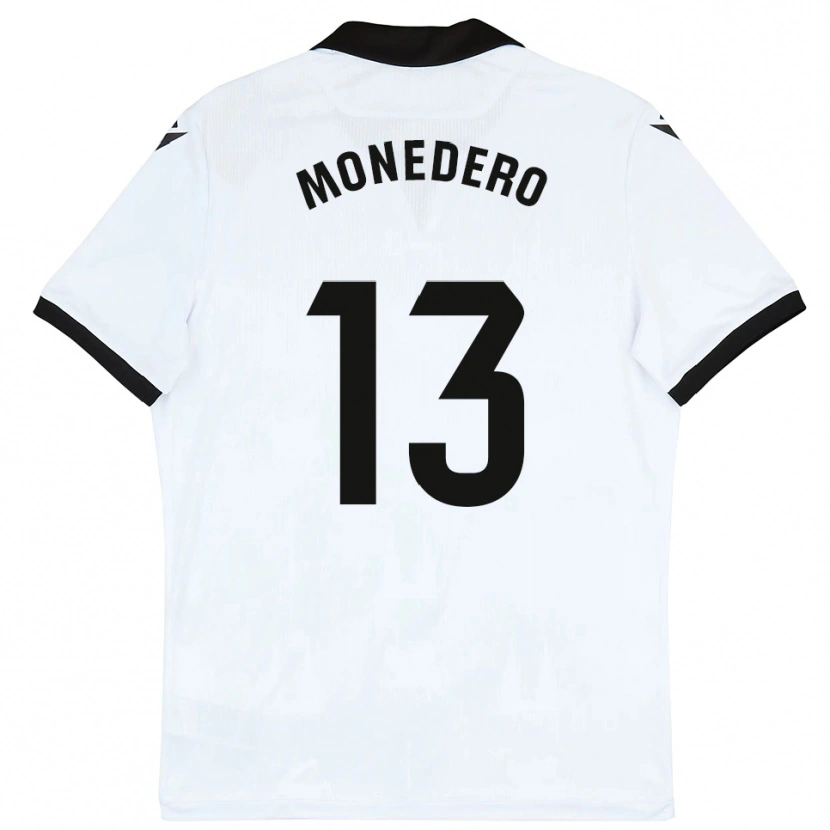 Danxen Hombre Camiseta Marc Monedero #13 Blanco Negro 1ª Equipación 2025/26 La Camisa México