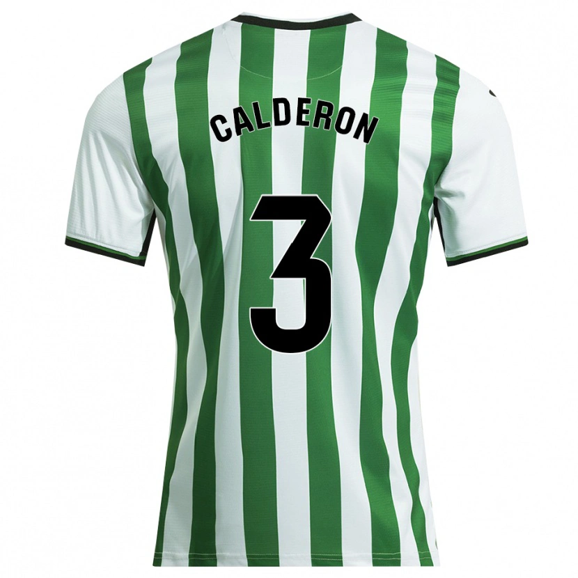Danxen Hombre Camiseta José Calderón #3 Blanco Verde 1ª Equipación 2025/26 La Camisa México