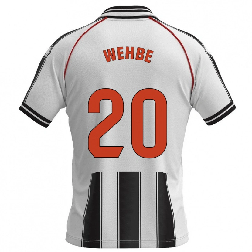 Danxen Hombre Camiseta Charbel Wehbe #20 Blanco Negro 1ª Equipación 2025/26 La Camisa México