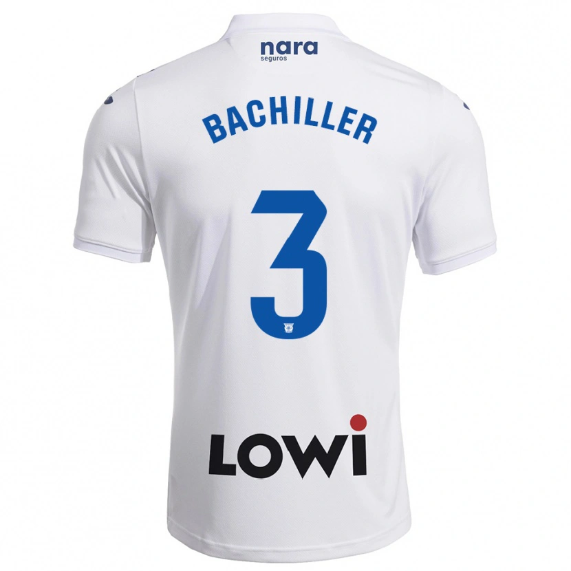 Danxen Hombre Camiseta Iker Bachiller #3 Blanco Marino 1ª Equipación 2025/26 La Camisa México