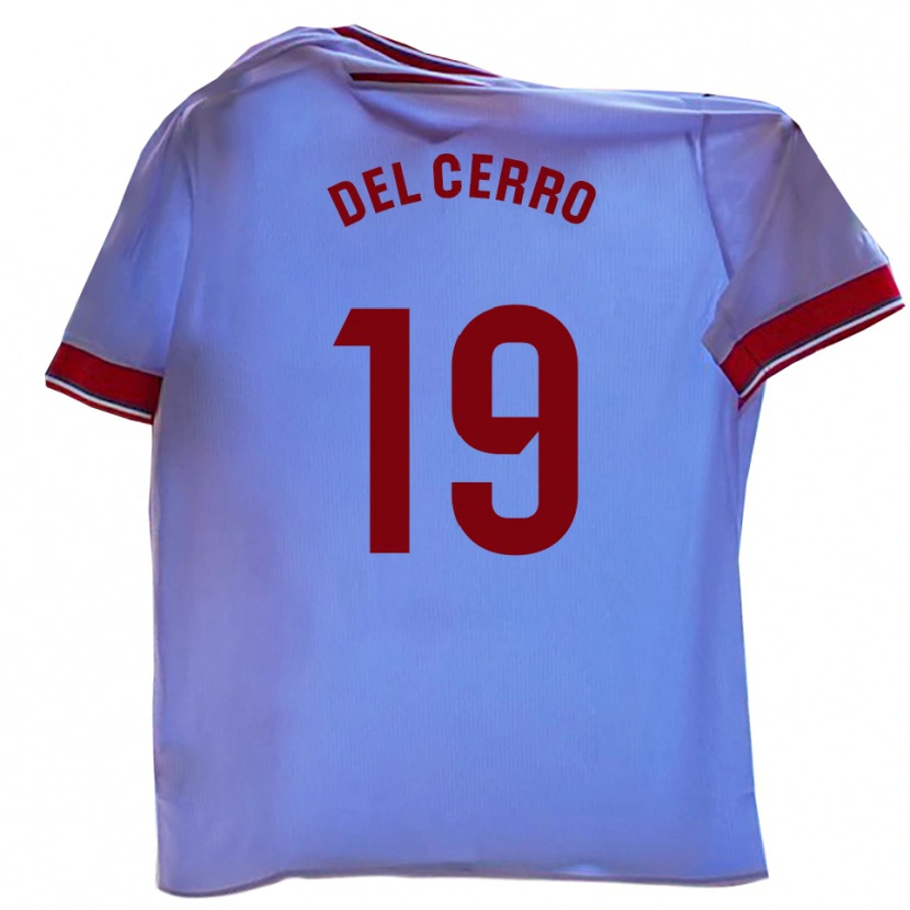 Danxen Hombre Camiseta Dani Del Cerro #19 Blanco Rojo 1ª Equipación 2025/26 La Camisa México