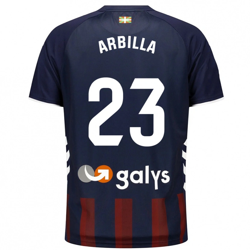 Danxen Hombre Camiseta Anaitz Arbilla #23 Azul Marino Rojo 1ª Equipación 2025/26 La Camisa México