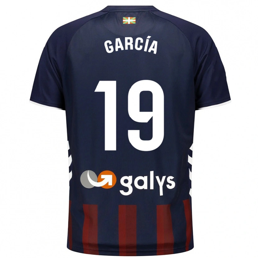 Danxen Hombre Camiseta Hugo García #19 Azul Marino Rojo 1ª Equipación 2025/26 La Camisa México