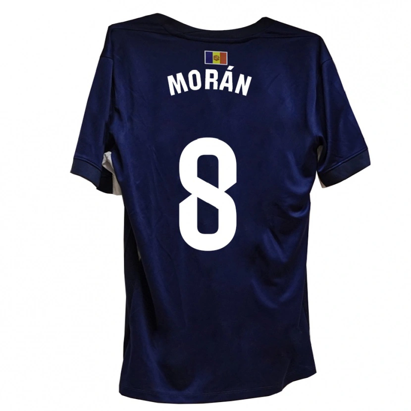 Danxen Hombre Camiseta Erik Morán #8 Azul Marino Blanco 1ª Equipación 2025/26 La Camisa México
