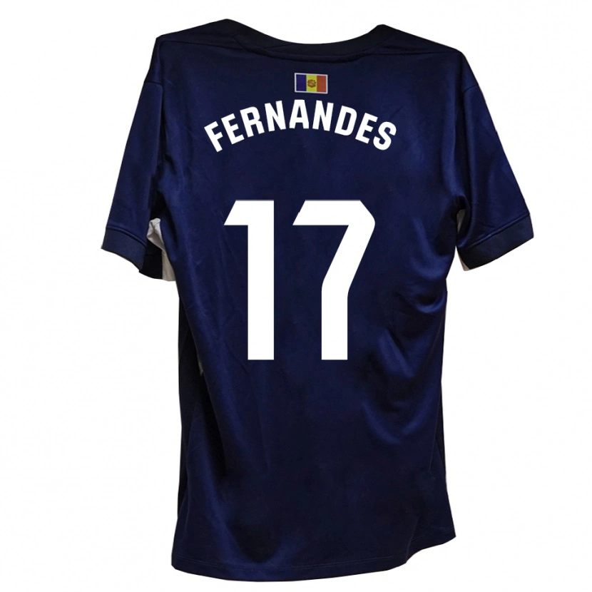 Danxen Hombre Camiseta Saúl Fernandes #17 Azul Marino Blanco 1ª Equipación 2025/26 La Camisa México