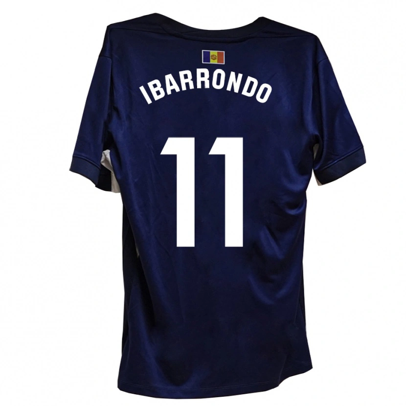 Danxen Hombre Camiseta Alejandro Ibarrondo #11 Azul Marino Blanco 1ª Equipación 2025/26 La Camisa México