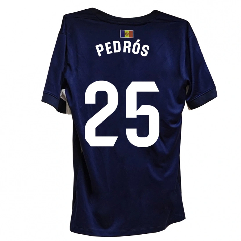 Danxen Hombre Camiseta Isaac Pedrós #25 Azul Marino Blanco 1ª Equipación 2025/26 La Camisa México