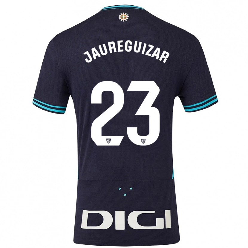 Danxen Hombre Camiseta Mikel Jauregizar #23 Azul Marino Celeste 2ª Equipación 2025/26 La Camisa México