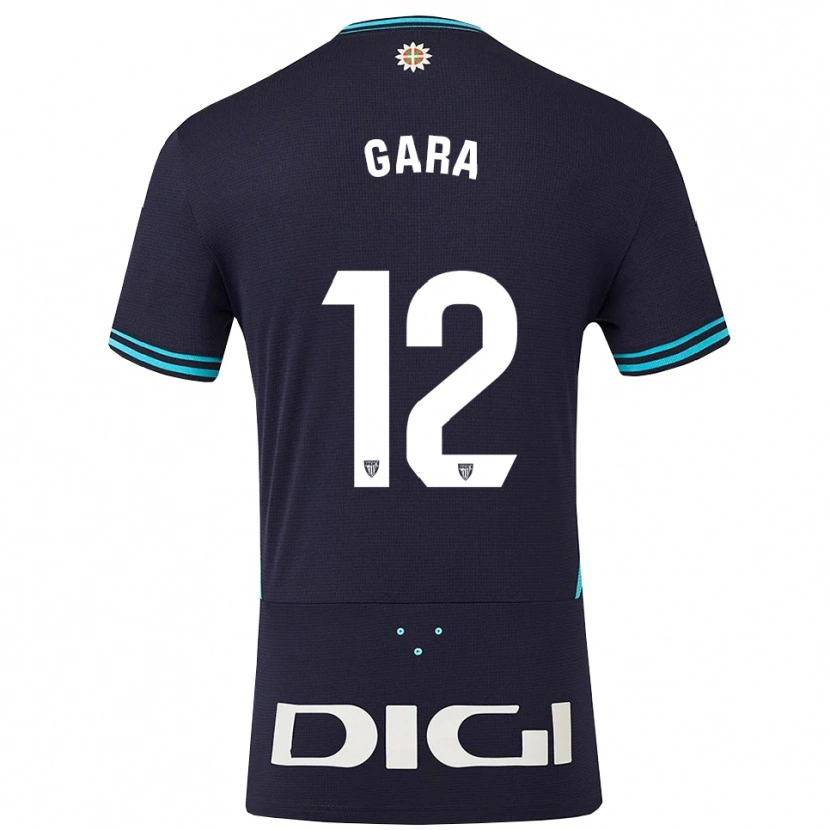Danxen Hombre Camiseta Gara #12 Azul Marino Celeste 2ª Equipación 2025/26 La Camisa México