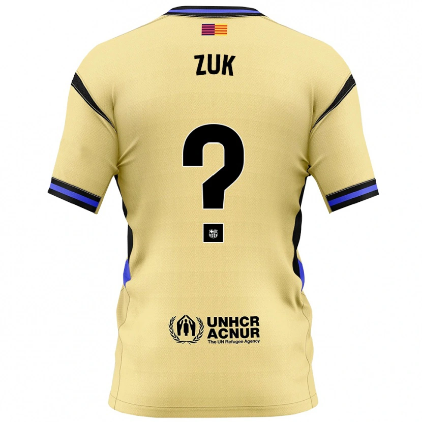 Danxen Hombre Camiseta Michal Zuk #0 Amarillo Negro 2ª Equipación 2025/26 La Camisa México