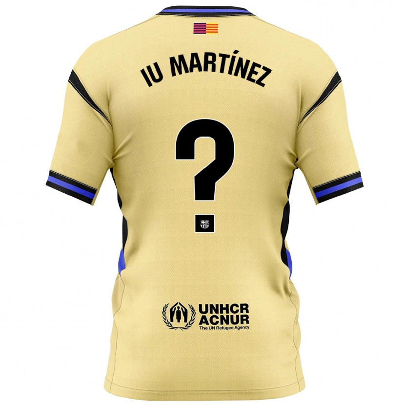 Danxen Hombre Camiseta Ïu Martínez #0 Amarillo Negro 2ª Equipación 2025/26 La Camisa México