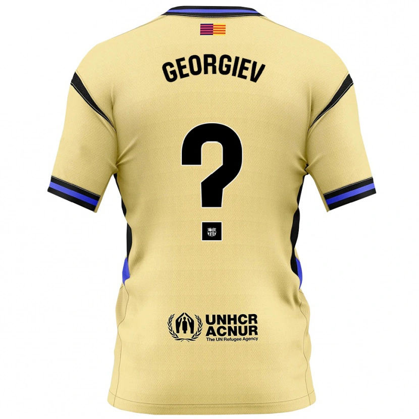 Danxen Hombre Camiseta Martin Georgiev #0 Amarillo Negro 2ª Equipación 2025/26 La Camisa México