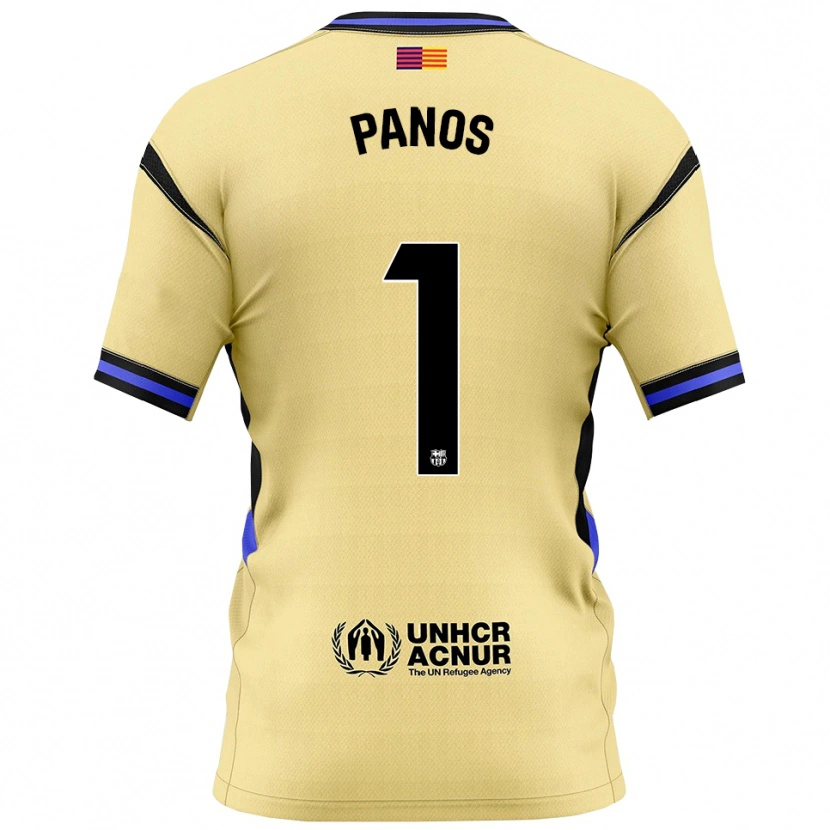 Danxen Hombre Camiseta Sandra Panos #1 Amarillo Negro 2ª Equipación 2025/26 La Camisa México