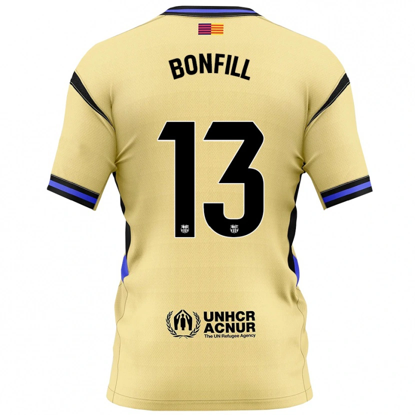 Danxen Hombre Camiseta Max Bonfill #13 Amarillo Negro 2ª Equipación 2025/26 La Camisa México