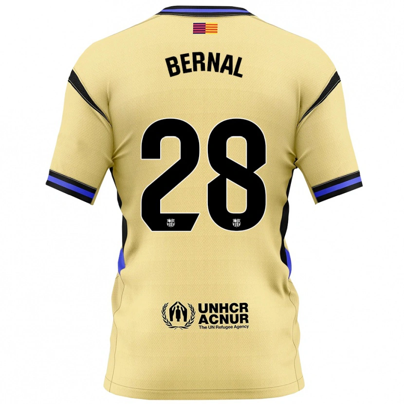 Danxen Hombre Camiseta Marc Bernal #28 Amarillo Negro 2ª Equipación 2025/26 La Camisa México
