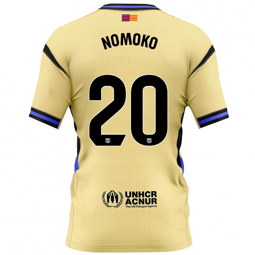 Danxen Hombre Camiseta Sama Nomoko #20 Amarillo Negro 2ª Equipación 2025/26 La Camisa México