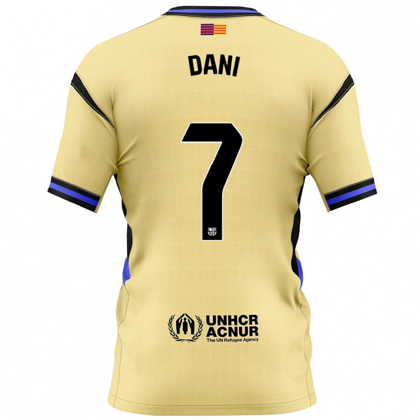 Danxen Hombre Camiseta Dani Rodríguez #7 Amarillo Negro 2ª Equipación 2025/26 La Camisa México