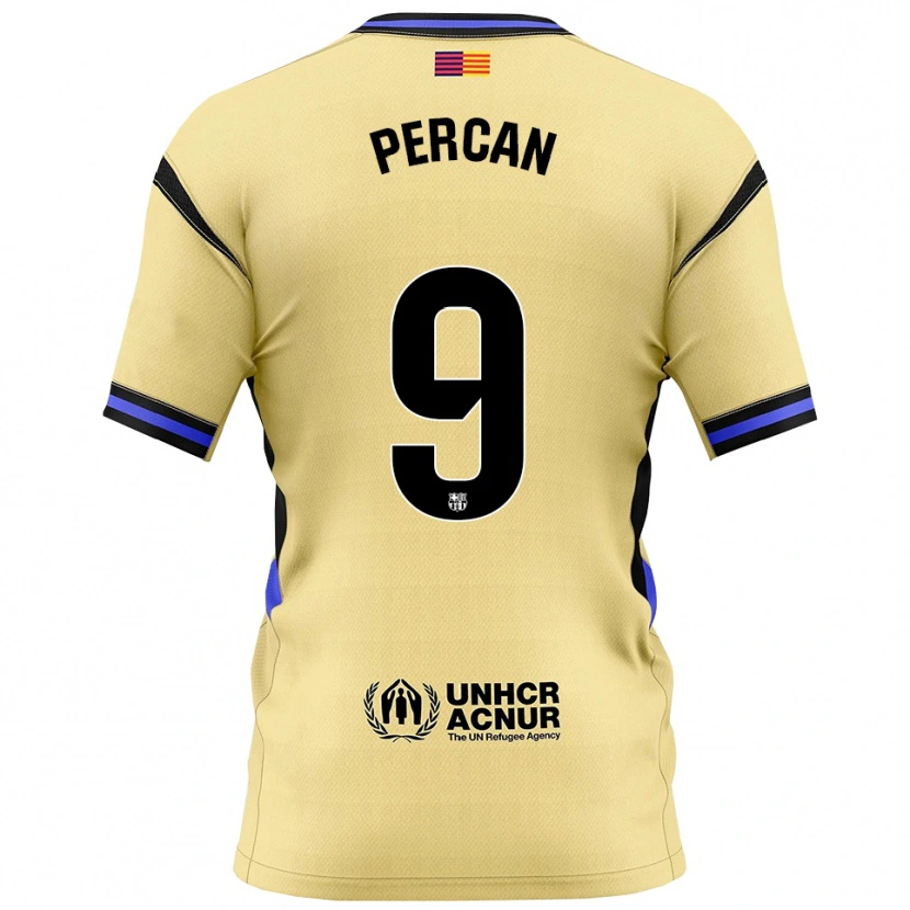 Danxen Hombre Camiseta Diego Percan #9 Amarillo Negro 2ª Equipación 2025/26 La Camisa México