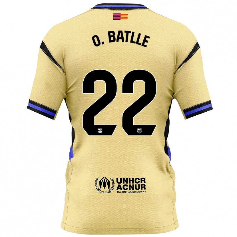 Danxen Hombre Camiseta Ona Batlle #22 Amarillo Negro 2ª Equipación 2025/26 La Camisa México
