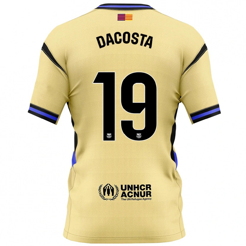 Danxen Hombre Camiseta Raúl Dacosta #19 Amarillo Negro 2ª Equipación 2025/26 La Camisa México