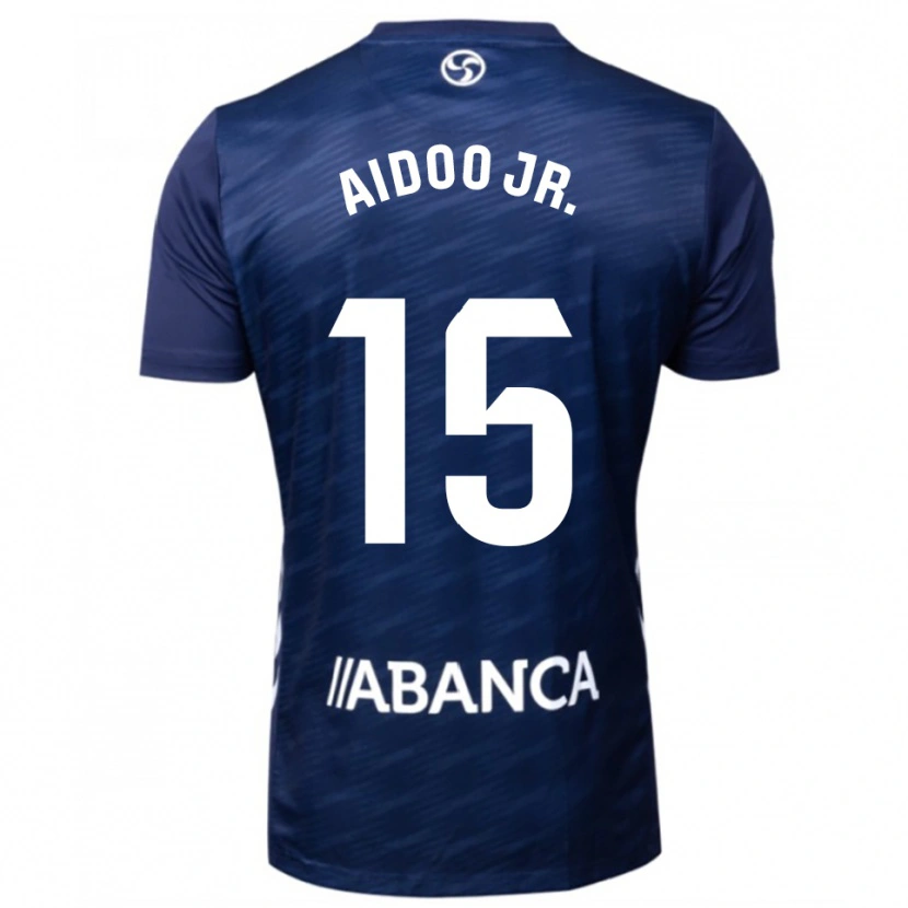 Danxen Hombre Camiseta Joseph Aidoo #15 Azul Marino Blanco 2ª Equipación 2025/26 La Camisa México