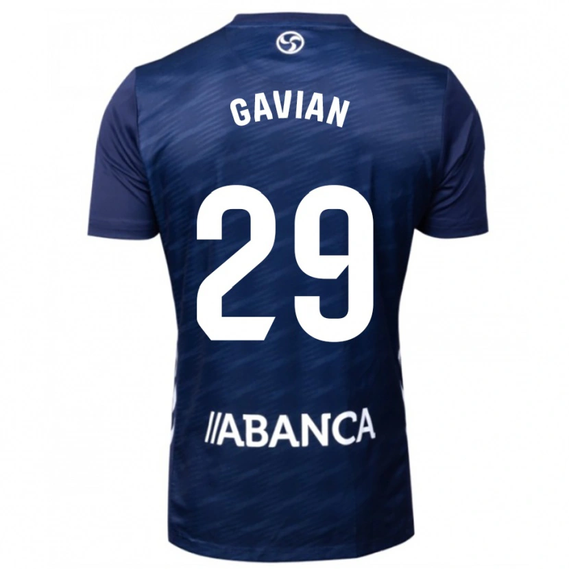 Danxen Hombre Camiseta Pablo Gavián #29 Azul Marino Blanco 2ª Equipación 2025/26 La Camisa México