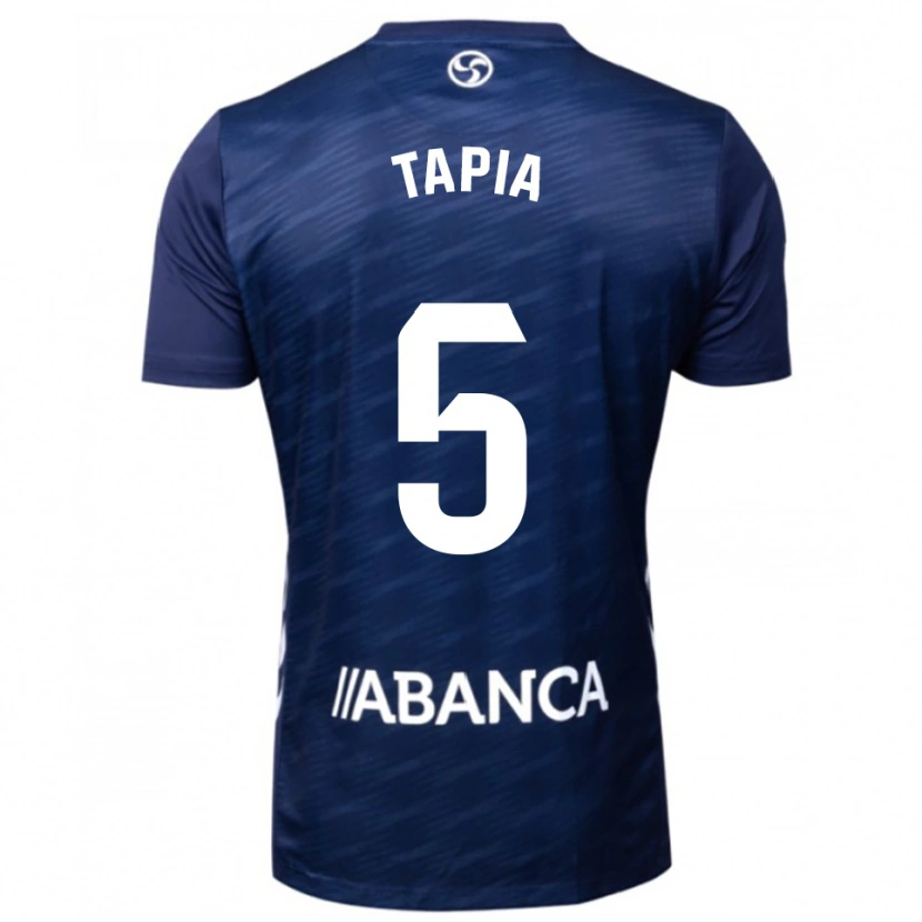 Danxen Hombre Camiseta Renato Tapia #5 Azul Marino Blanco 2ª Equipación 2025/26 La Camisa México