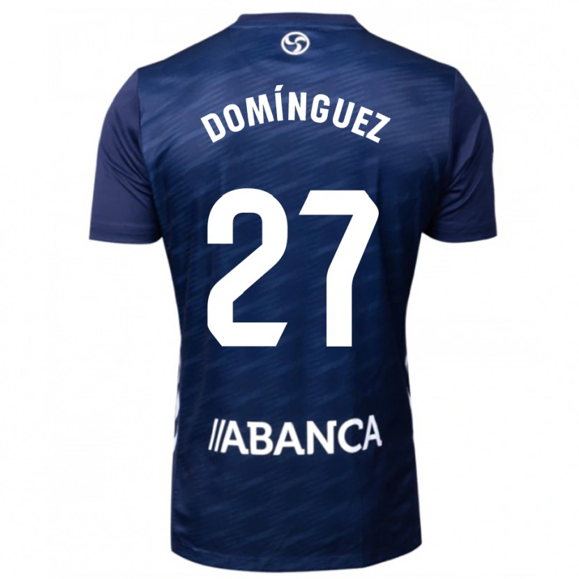 Danxen Hombre Camiseta Emma Domínguez #27 Azul Marino Blanco 2ª Equipación 2025/26 La Camisa México
