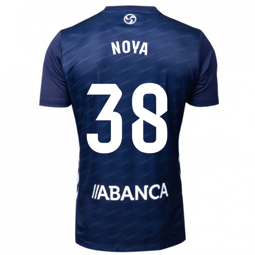 Danxen Hombre Camiseta Dani Noya #38 Azul Marino Blanco 2ª Equipación 2025/26 La Camisa México