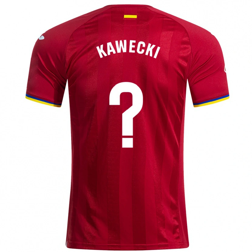 Danxen Hombre Camiseta Luis Kawecki #0 Rojo Amarillo Azul 2ª Equipación 2025/26 La Camisa México