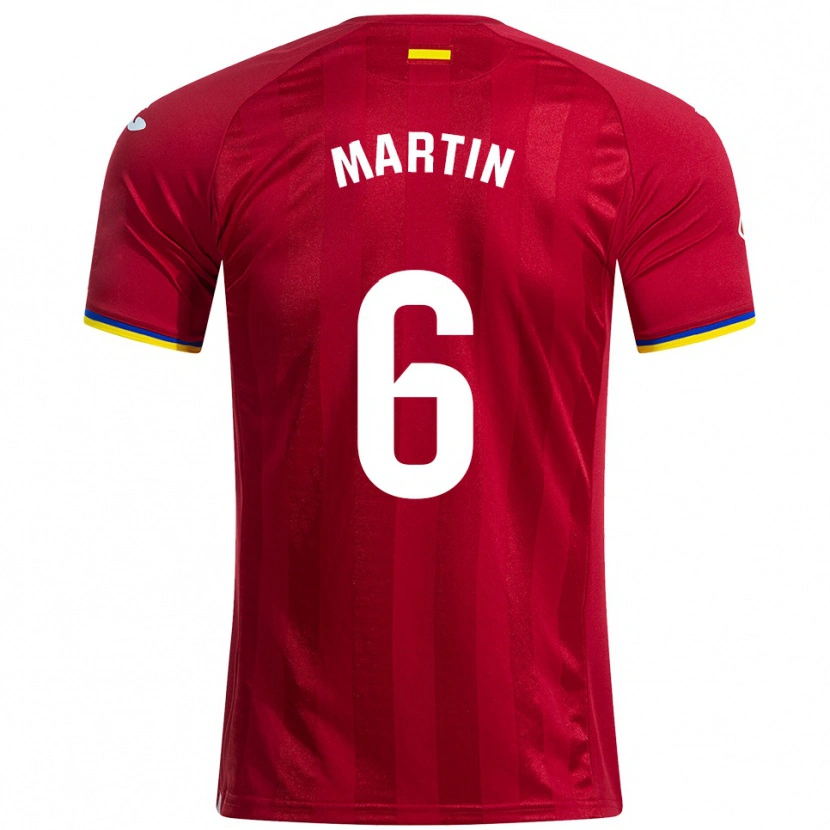 Danxen Hombre Camiseta Mario Martín #6 Rojo Amarillo Azul 2ª Equipación 2025/26 La Camisa México