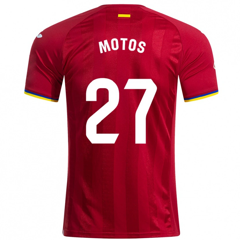 Danxen Hombre Camiseta Israel Motos #27 Rojo Amarillo Azul 2ª Equipación 2025/26 La Camisa México