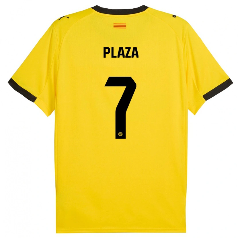 Danxen Hombre Camiseta Nacho Plaza #7 Amarillo Negro 2ª Equipación 2025/26 La Camisa México