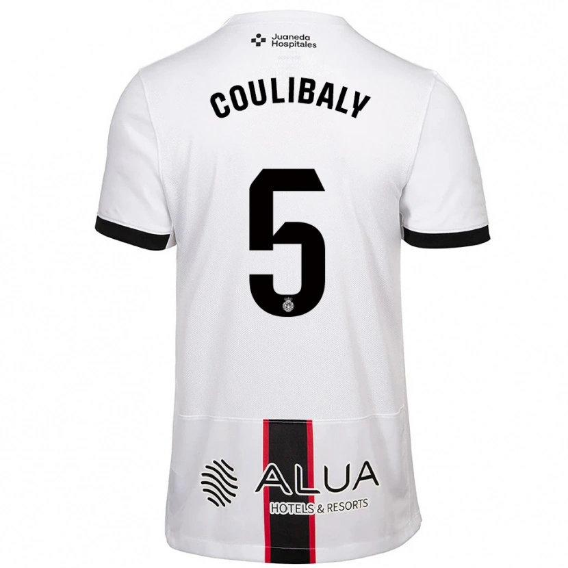 Danxen Hombre Camiseta Habib Anas Coulibaly #5 Blanco Negro 2ª Equipación 2025/26 La Camisa México