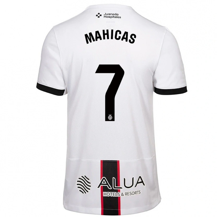 Danxen Hombre Camiseta Julián Mahicas #7 Blanco Negro 2ª Equipación 2025/26 La Camisa México