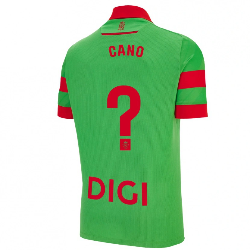 Danxen Hombre Camiseta Javi Caño #0 Verde Rojo 2ª Equipación 2025/26 La Camisa México